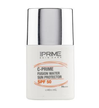 فلوئید ضد آفتاب پرایم مدل فیوژن واتر حاوی ویتامین سی با SPF50 حجم 40 میلی لیتر